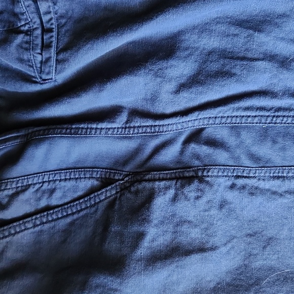 Gap Linen Washwell Joggers Navy Blue Size Medium - Picture 6 of 6
